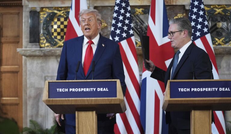 Trump firma acuerdo tecnológico con reino unido y grandes empresas