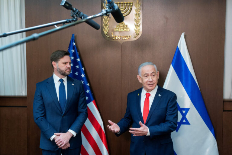 Netanyahu reafirma la independencia de israel ante reunión con vance