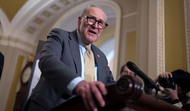 Demócratas piden la salida de Schumer tras desbandada en lucha