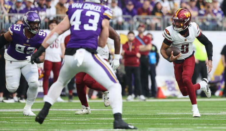 Jayden Daniels se lesiona de nuevo en dura derrota de